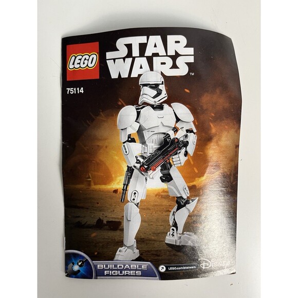 Lego Star Wars Figures: First Order Stormtrooper Complete w/Manual 75114 - Picture 2 of 11